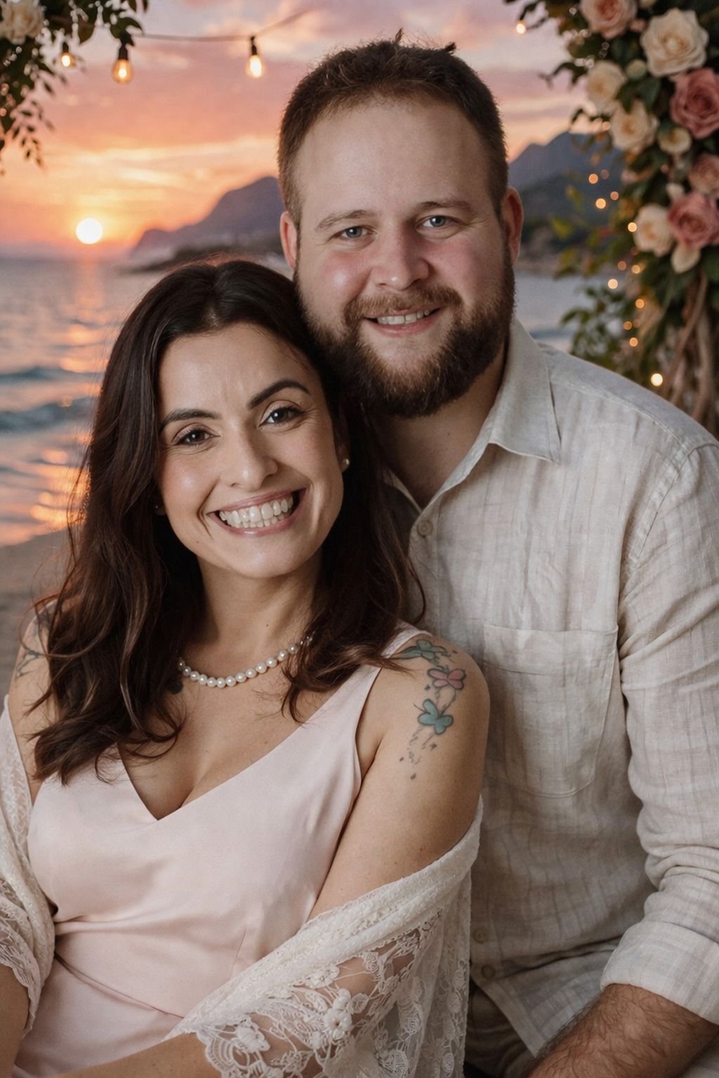 Ilustração dos noivos