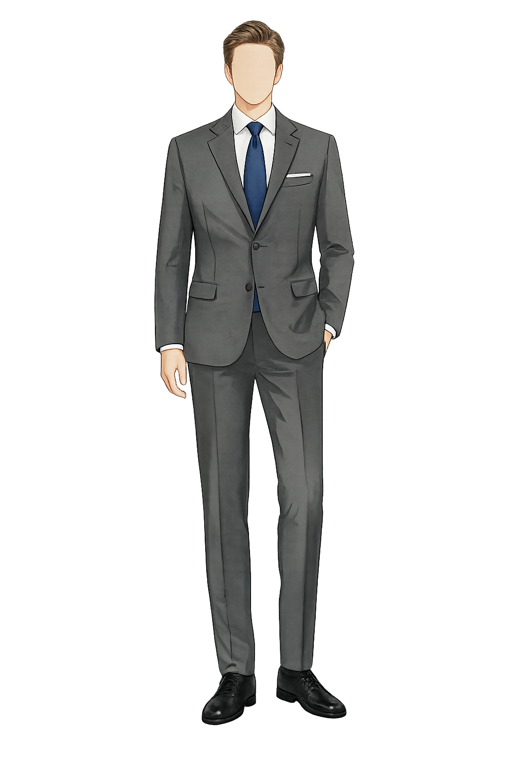 Traje social masculino